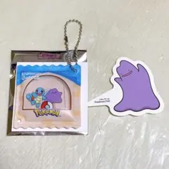 コメダ珈琲 ポケモンコラボ ゼニガメ メタモン 豆菓子風チャーム ※ピック付き