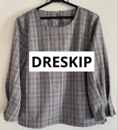 DRESKIP ドレスキップ チェック柄　シャツ　ワールド　サイズM