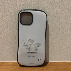 iPhone14 iFace Peanuts スマホケース スヌーピー　水色