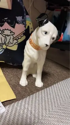 ▲Victor/ビクター ニッパー犬 陶器製 4個セット 日本ビクター △Victor/ビクター ニッパー犬 陶器製 4個セット 日本ビクター