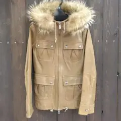 アペーナ シープスキン ヴィンテージ加工 レザージャケット