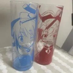 値下げ！魔法少女まどか☆マギカ グラスコップ【さやか＆杏子】