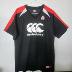 日本代表 ラガーシャツ canterbury 赤黒 - メルカリ