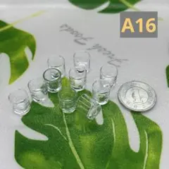 【A16】樹脂粘土・お冷にグラス・10個