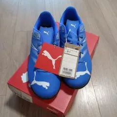 【新品未使用】22cm Puma サッカーシューズ 青