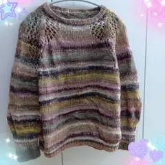 美品✨️ハンドメイド　野呂英作のプルオーバー