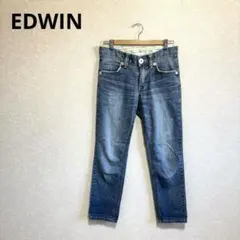 EDWIN エドウィン デニムパンツ ストレート ブルー XS