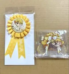 鬼滅の刃　誕生祭　2025 ジオラマアクリルスタンド　缶バッジ　我妻善逸