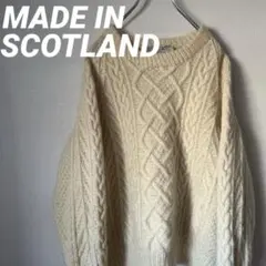 Dolmen フィッシャーマンニット アランニット アイボリー アイルランド 