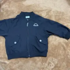 BREEZEブラック ジップアップ アウター 90cm