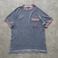 マンシングウェア パイル生地 Tシャツ 刺繍ロゴ ラグラン 古着 スポーツmixのサムネイル