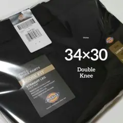 34×30【新品・未使用】ディッキーズ　ダブルニー　85283　　BLACK