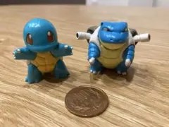 【当時物】初期 ポケモン モンコレ ゼニガメ カメックス フィギュア 2体セット