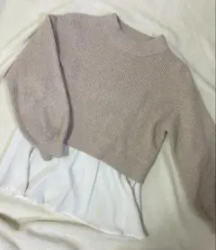 GLOBAL WORK チュニック ニット セーター