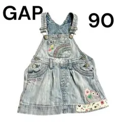 GAP キッズ　ベビー　ワンピース　デニムスカート　オーバーオール　90 花柄