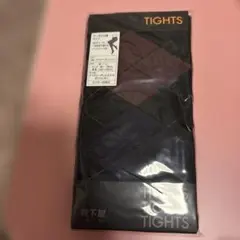 アーガイル柄タイツ　ダークパープル✖️ピンク