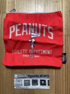 PEANUTS スヌーピー 小型ポーチ 赤