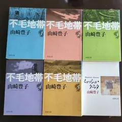【美品】不毛地帯 全5巻とムッシュ・クラタ 山崎豊子