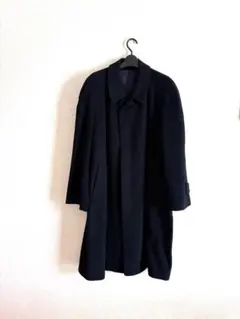 DAKS カシミア混　バルマカンコート　NAVY L相当