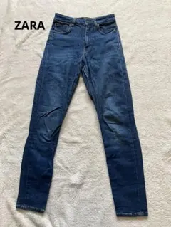 ZARA WOMAN ザラ スキニー ハイウエスト デニム ブルー ジーンズ