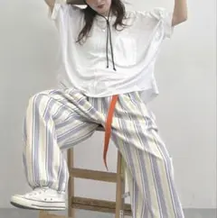 [MODE NORM CORE]リネン天竺ドルマンプルオーバー オフホワイト Mのサムネイル