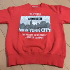 赤いグラフィックトレーナー ニューヨーク