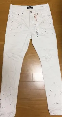 正規品】PURPLE BRAND スキニーデニム ホワイト 28インチ - メルカリ