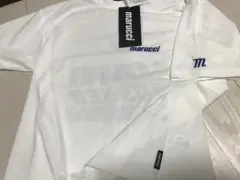 marucci　マルーチ　マルッチ　白Tシャツ　青　新品未使用　Mサイズ