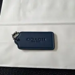 COACH コーチ レザー キーホルダー チャーム ネイビー