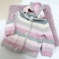 baby GAP ストライプ カーディガン 12-18ヶ月