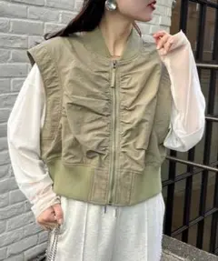 CIAOPANIC TYPYシャーリングクロップドma-1ベスト