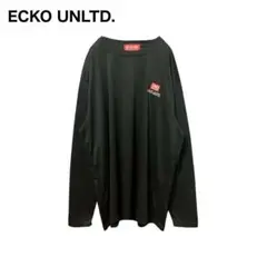 【大きめ】ECKÕ UNLTDエコーアンリミテッド　刺繍　ロンT 黒　5Lのサムネイル