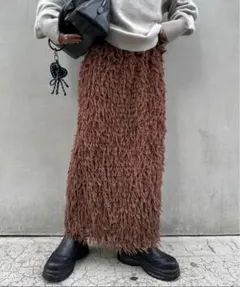 【美品】フェザーフリンジナロースカート