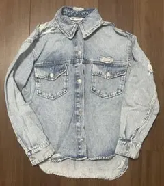 【完売品】【美品】ZARA ザラ XSサイズ デニムジャケット オーバーサイズ