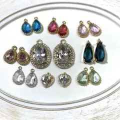 ガラス チャーム 1セットのみ