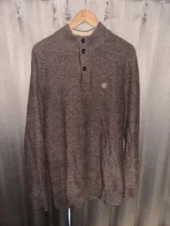 古着 チャップス CHAPS コットンニットハーフボタンセーター メンズLT相当