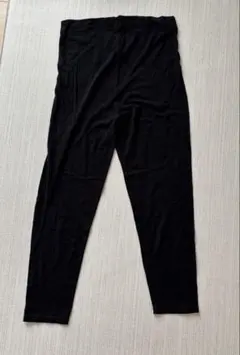 黒 コットン マタニティパンツ M-L