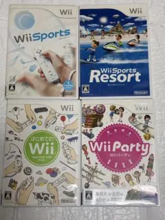 ② ⭐️24時間以内発送⭐️ Wiiソフトまとめ売り　4本セット　スポーツ　パーティ