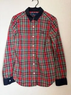 FRED PERRY フレッドペリー　レディース　長袖チェック柄シャツ　Sのサムネイル