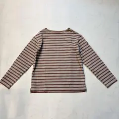美品 チャオパニックティピー ボーダーカットソー ベージュ×ピンク S 長袖