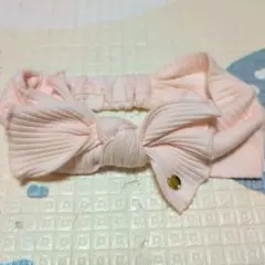 petit main ヘアバンド ピンク リボン