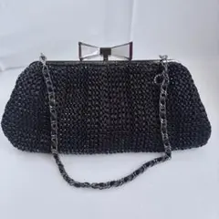 美品 アンテプリマ クラッチバッグ パーティーバッグ ブラック　ショルダー