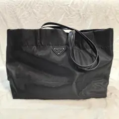 PRADA トートバッグ ブラック ナイロン 大容量