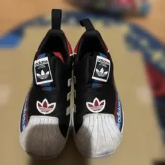 adidas Superstar キッズシューズ ブラック/ 18センチ