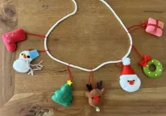 ハンドメイド　フェルト　ガーランド　オーナメント　クリスマスのサムネイル
