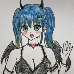原画 オリジナルケモ耳男子 色紙 - メルカリ