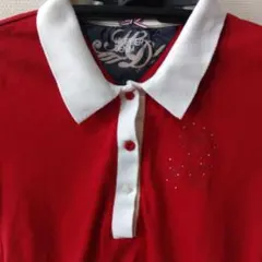 HILFIGER DENIM 赤 半袖 ポロシャツ