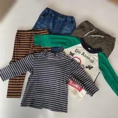 ☆サイズ80 パンツ3枚 長袖シャツ2枚　まとめ売り