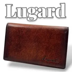 Lugard ブラウン レザー メンズ 名刺入れ 8057