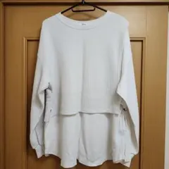 niko and…　アシンメトリーデザイントップス　デザインカットソー